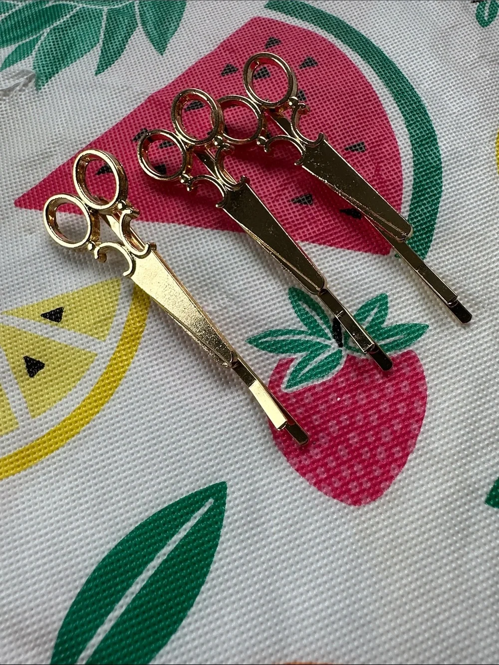 New Set of 3 Scissor Hair Clips